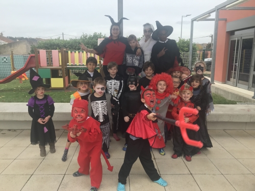 photo de groupe halloween