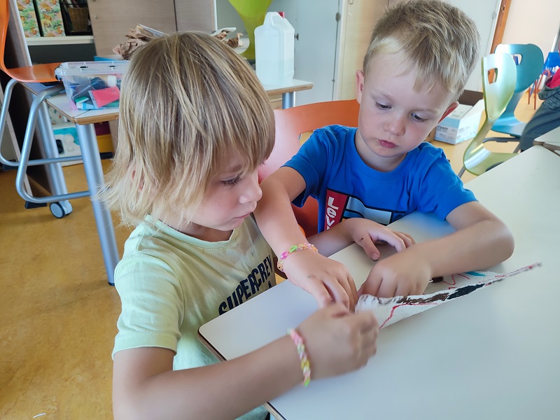 entraide atelier asticots en sopalin